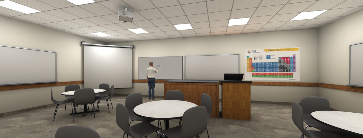 MirroredSpace VR collaborative classroom, first screenshot